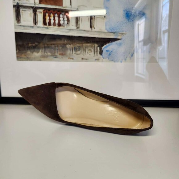 Arden Suede Pump by Banana Republic | 5.5 | Chocolate Brown Suede - Picture 5 of 10